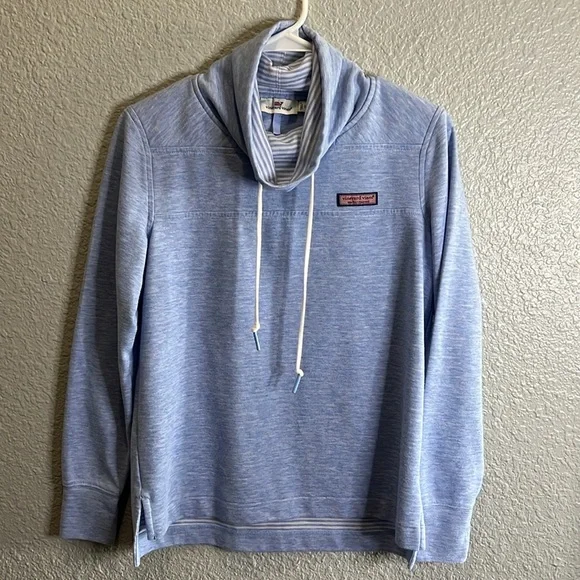 Vineyard Vines size XXS Blue funnel neck pullover - Picture 1 of 6